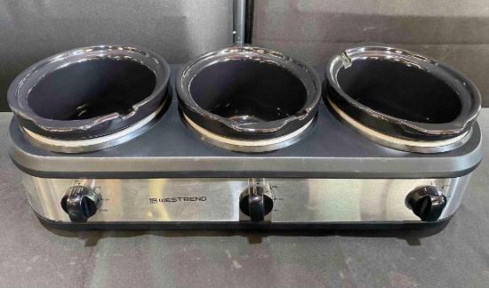 West Bend Triple Slow Cooker