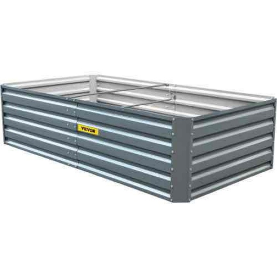 VEVOR Galvanized Raised Garden Bed, Metal Planter Box