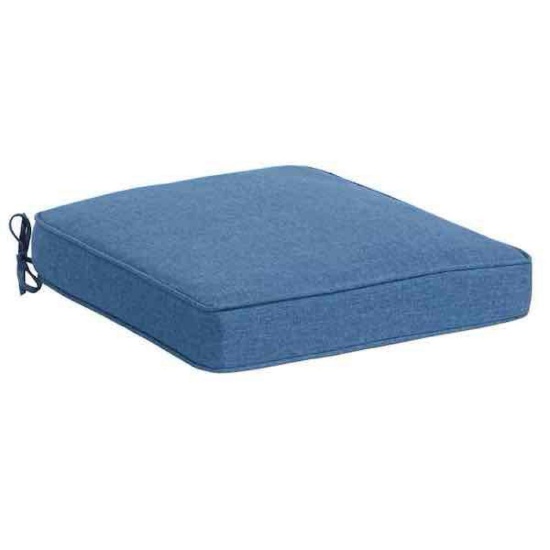 Hampton Bay 20 in. W x 20 in. D Cushionguard Universal Outdoor Seat Pad in Lake Twist