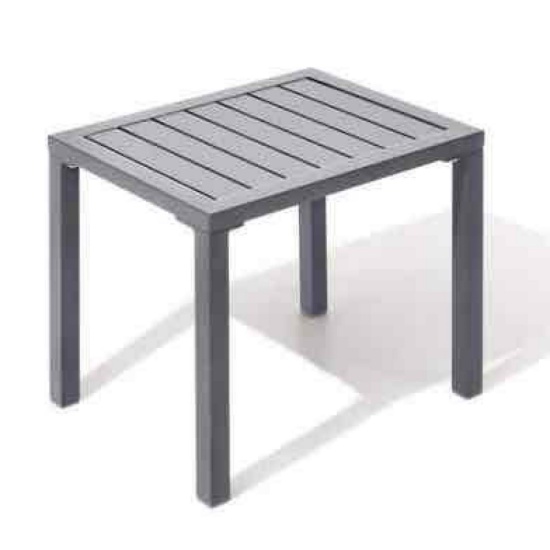 outside grey side table