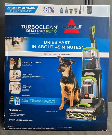 BISSELL TurboClean DualPro Pet XL Upright Deep Cleaner