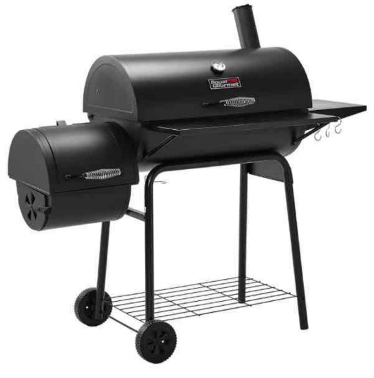 Royal Gourmet 30 in. Charcoal Grill with Offset Smoker