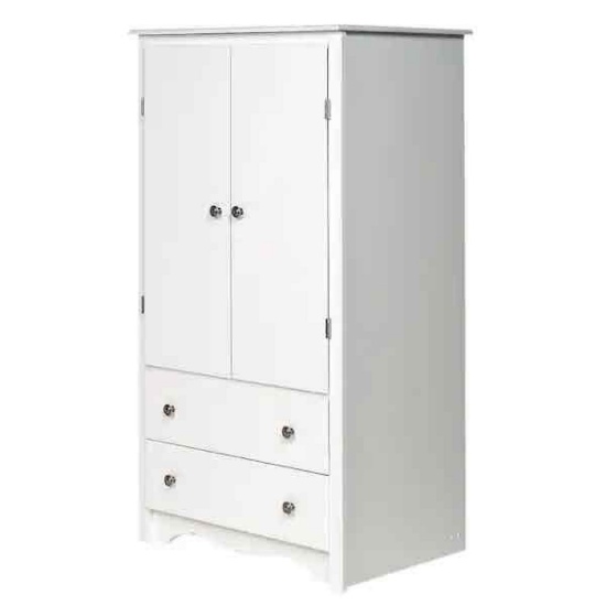 Prepac Sonoma Wardrobe Cabinet: Armoire Dresser for Bedroom with Adjustable Shelf
