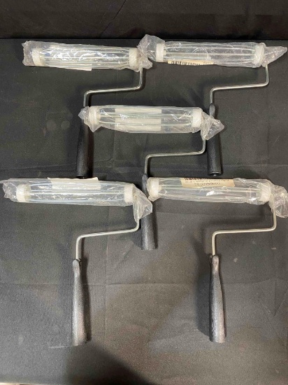 Lot of 9 Roller Frames, Plastic Handle