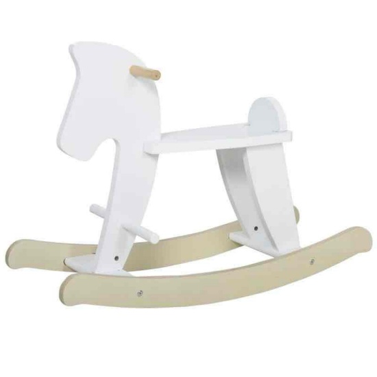 Qaba Wooden Rocking Horse Toddler Baby Ride-on