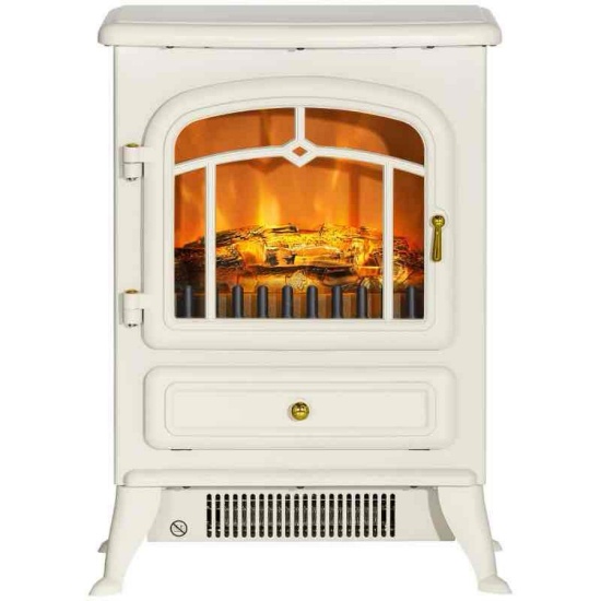HOMCOM Fireplace Stove, Electric Fireplace Heater