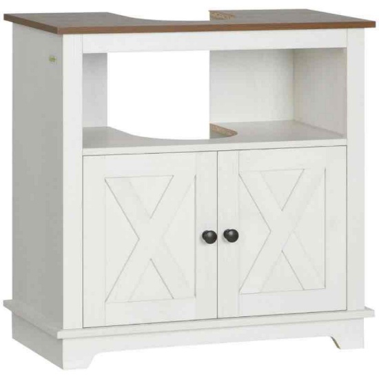 kleankin Modern Farmhouse Bathroom Sink Cabinet