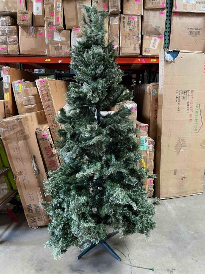 7ft Artificial Christmas Pre Lit Tree