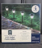 Member's Mark 4 Piece LED Solar Path Lights