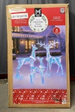 Member's Mark 3-Piece Pre-Lit Prismatic Deer Family