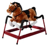 Qaba Durable Plush Toddlers Spring Rocking Horse
