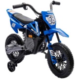 Qaba 12V Kids Electric Motorcycle w/ Twist Grip Throttle