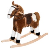 Qaba Kids Plush Toy Rocking Horse
