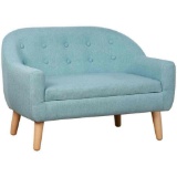 Qaba 2-Seat Kids Sofa, Toddler Sofa Couch