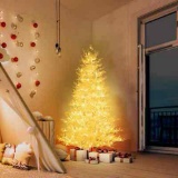 6 Feet Artificial Xmas Tree with 300 LED Lights