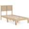 Twin Size Bed Frame Bedroom Sleeping Platform Bed