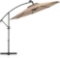 COSTWAY 10 FEET PATIO HANGING SOLAR LED UMBRELLA SUN SHADE