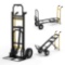 3 in 1 Hand Truck, Convertible Hand Truck with 4 Wheels