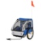 Aosom 2-Seat Child Bike Trailer for Kids with a Strong Steel Frame