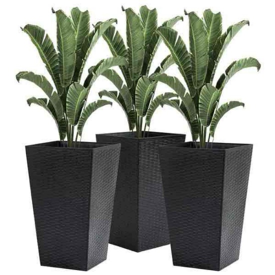 Outsunny Set of 3 Tall Planters