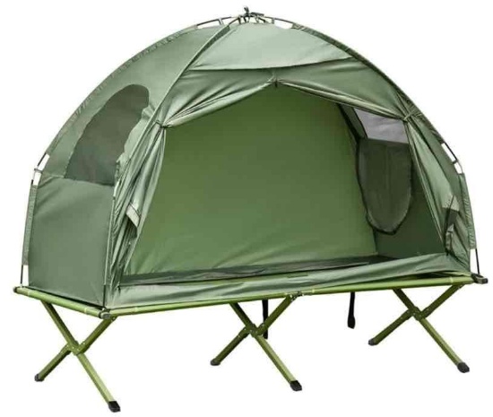 Outdoor Camping Tent & Cot Set