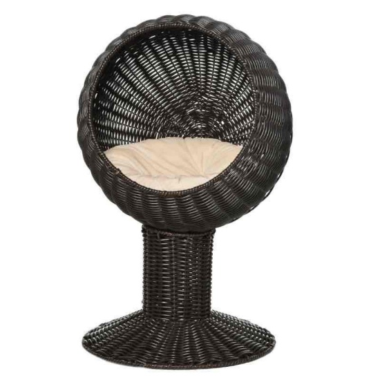 PawHut Elevated Cat Bed with Rotatable Egg Chair Pod