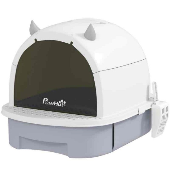 PawHut Covered Cat Litter Box