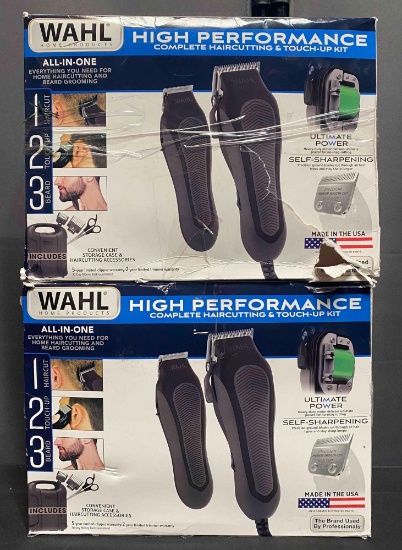 2 Pack of WAHL HIGH PERFORMANCE COMPLETE HAIRCUTTING & TOUCH-UP KIT