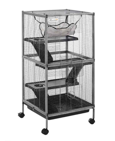 PAWHUT Large Ferret Cage with 4-Tier