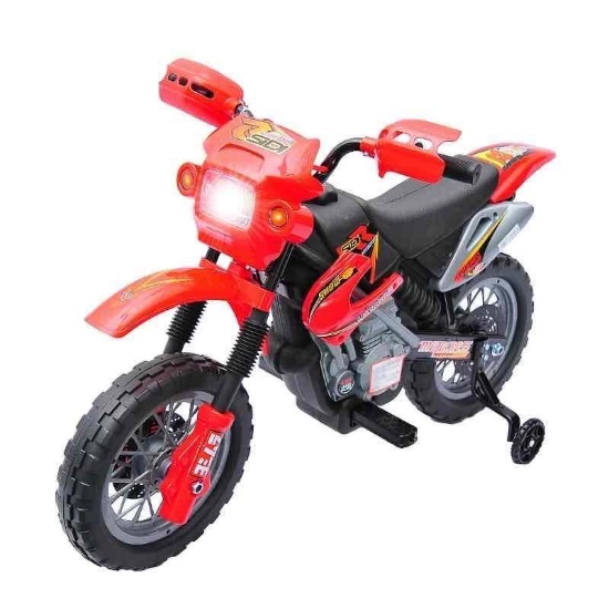 Qaba 6V Kids Motorcycle Dirt Bike Electric Battery-Powered Ride-On Toy Off-road Street Bike