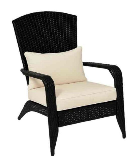 Outsunny Patio Wicker Adirondack Chair