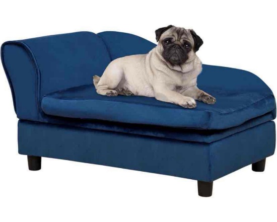PawHut Luxury Fancy Dog Couch with Hidden Storage
