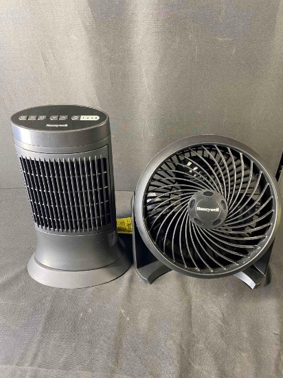 Set of Honeywell Ceramic Heater & Top 360 Fan