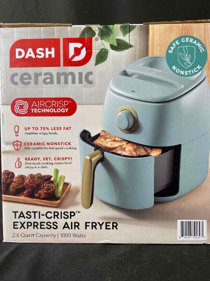 Dash Ceramic Tasti-Crisp Express Air Fryer 2.6QT, Sage