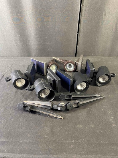 Lot of 3 sets of Members Mark LED Solar Spotlights
