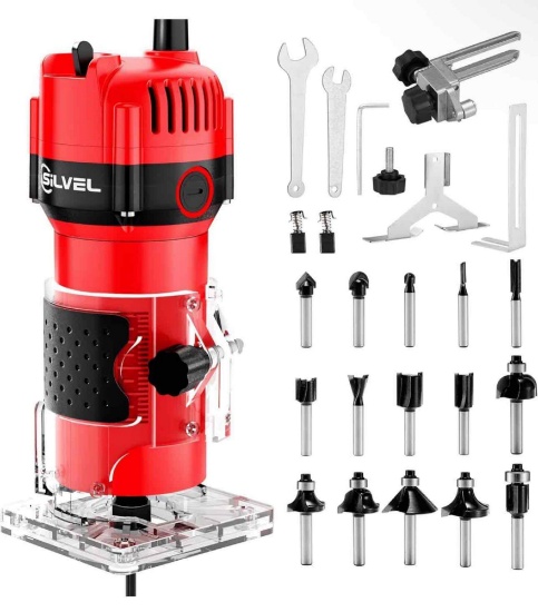 SILVEL Wood Router, 800W Wood Routers for Woodworking