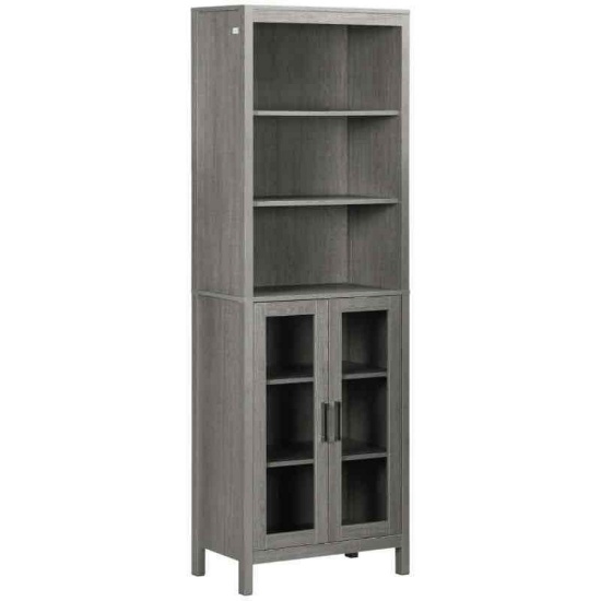 kleankin Tall Bathroom Storage Cabinet with 3 Tier Shelf