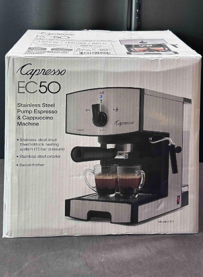 Capnesso Stainless Steel Espresso & Cappuccino Machine