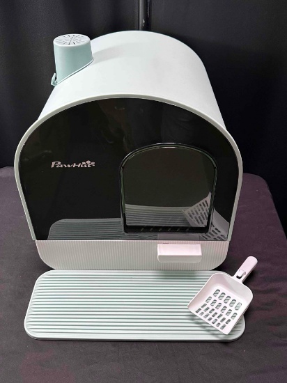 PawHut Cat Litter Box with Lid, Covered