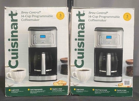 2 Pack of Cuisinart Brew Central 14-Cup Programmable Coffeemaker