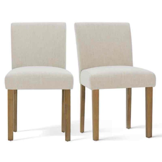 Alesana Linen Parsons Chair (Set of 2)