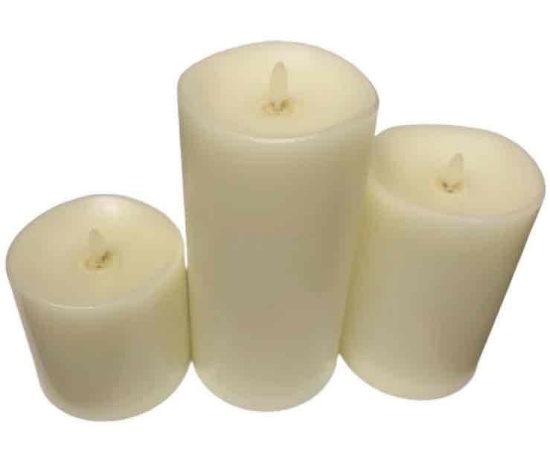 Member's Mark Battery Operated Flameless Moving LED Wax Candles