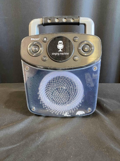 singing karaoke machine