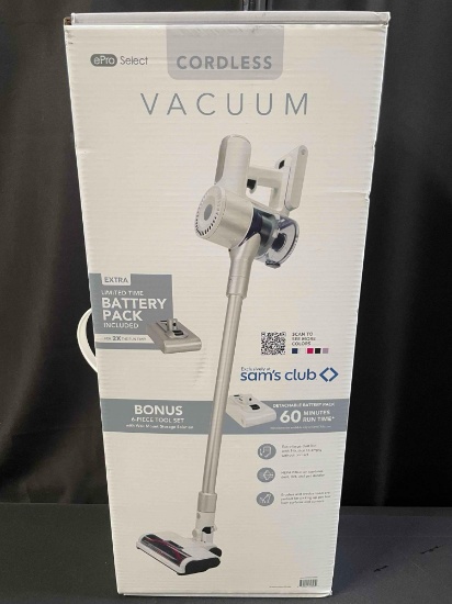 ePro Select Cordless Vacuum with 2 Removable Batteries