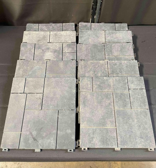 Outdoor Mosaic Deck & Balcony Tiles, Pack Of 10