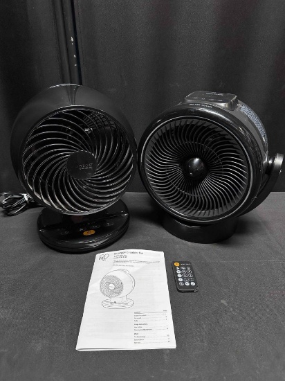 2 Circulator Remote Fan