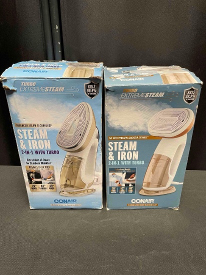 2 Conair Steam & Iron 2 in 1