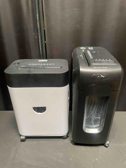 2 Royal Microcut Paper Shredders