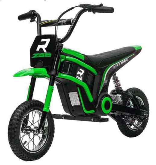 Aosom Electric Dirt Bike with Twist Grip Throttle