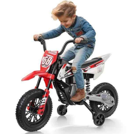 Tapoja 12V Kids Electric Dirt Bike w/ Twist Grip Throttle